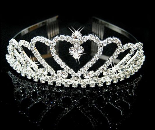 Princess crown hair pin bride wedding ornaments