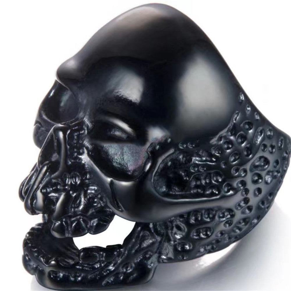 Retro Punk Style Exaggerated Men's Stainless Steel Ring