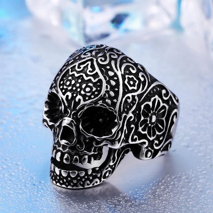 A Hip Hop Skull Ring Trendy Men's Personality Ring Punk by Maramalive™.