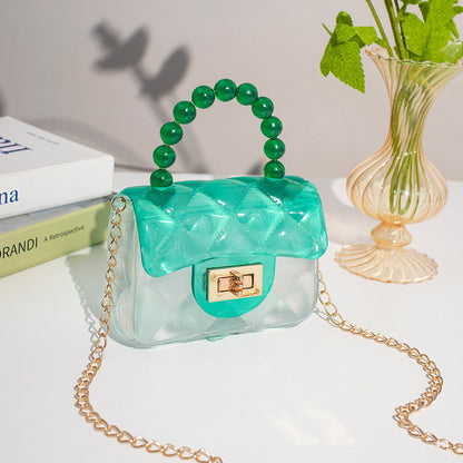 Pearl Handheld Transparent Jelly Bag
