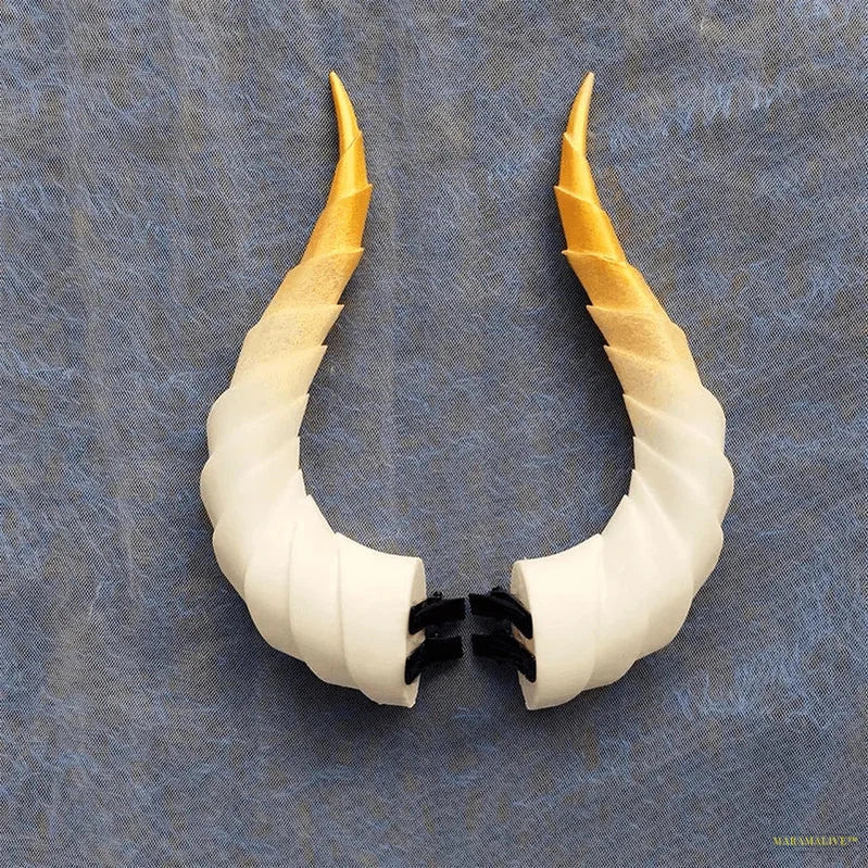 10/14/17cm Gradient Devil Horns Cosplay Horns Head Clip Headwear Hairwear Cosplay Props Accessories