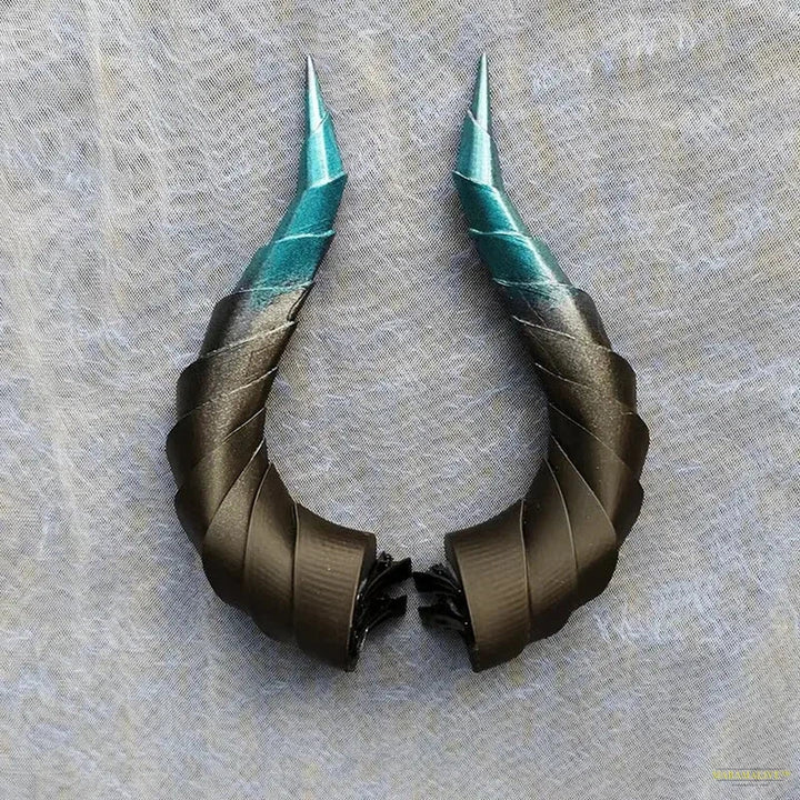 10/14/17cm Gradient Devil Horns Cosplay Horns Head Clip Headwear Hairwear Cosplay Props Accessories