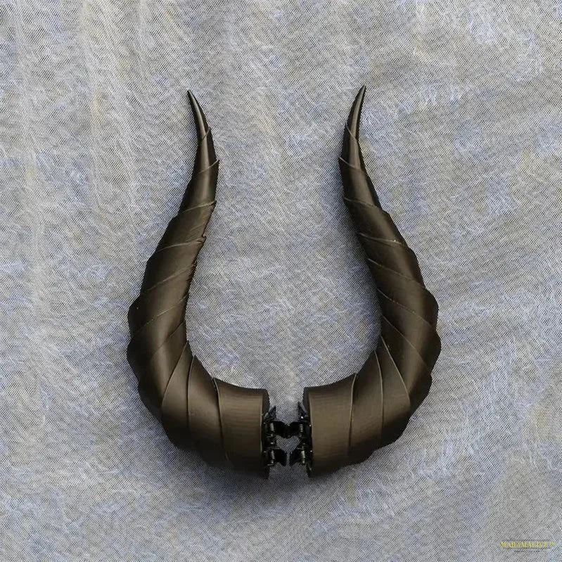 10/14/17cm Gradient Devil Horns Cosplay Horns Head Clip Headwear Hairwear Cosplay Props Accessories