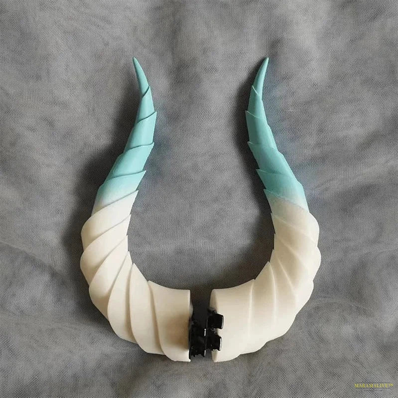 10/14/17cm Gradient Devil Horns Cosplay Horns Head Clip Headwear Hairwear Cosplay Props Accessories