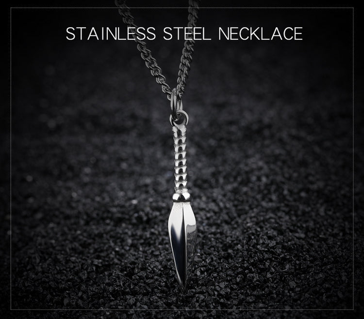 A Vintage titanium steel pendant necklace from Maramalive™.