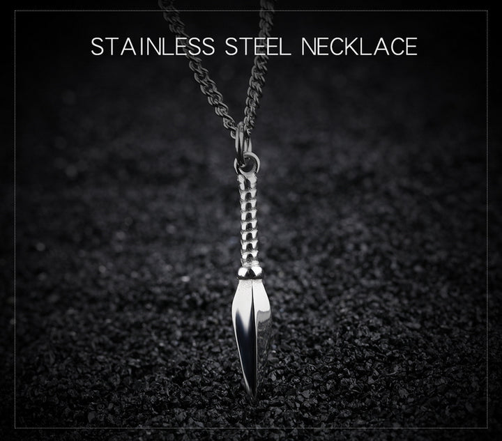A Vintage titanium steel pendant necklace from Maramalive™.