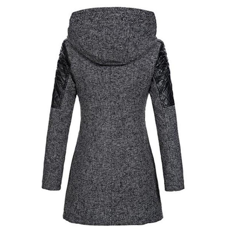 Maramalive™ Gothic Hooded Coat in grey and black.