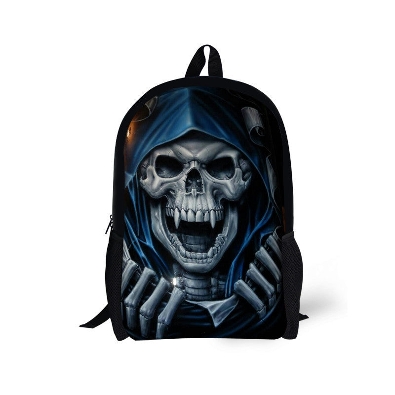 Three Skull Rock Shoulder Bags with skulls on them from Maramalive™.