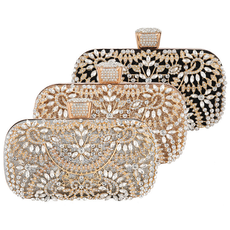 Diamond-studded Ladies Hand-made Full Diamond Portable Banquet Bag