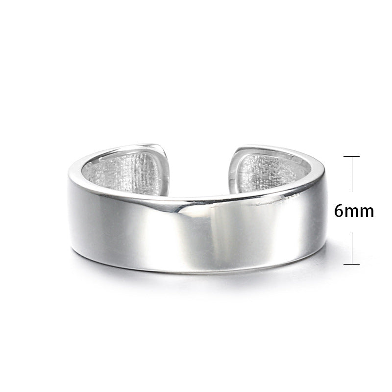Three Glossy Silver Joint Ring sets on a white background, by Maramalive™.