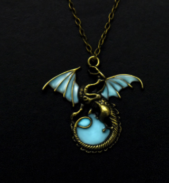 Glow in the dark Maramalive™ dragon necklace.