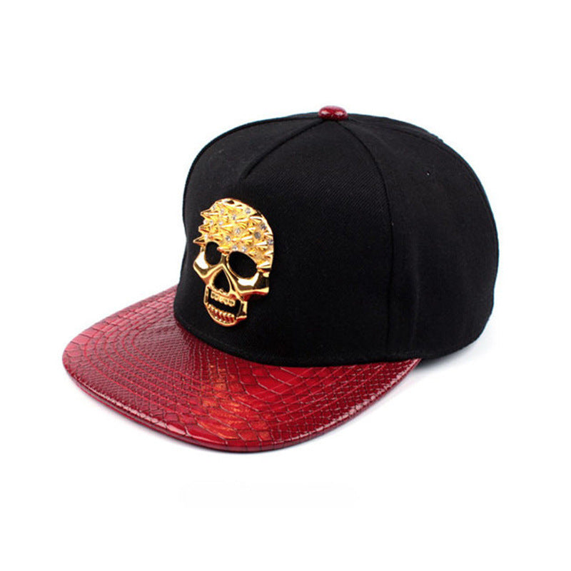 Skull Metal Logo Hiphop Hip-hop Cap