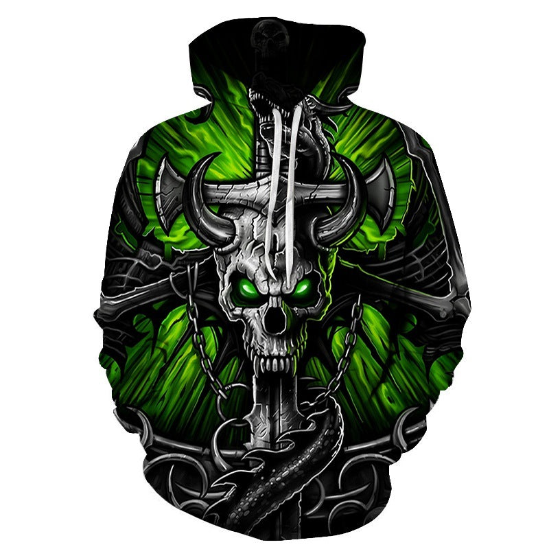 A Poker Skull Hoodie with the Maramalive™ brand on it.
