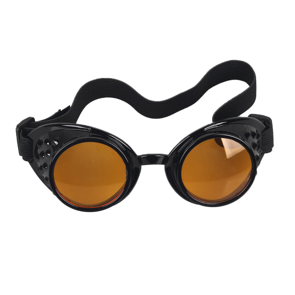 A pair of Steampunk Goggles with green lenses from Maramalive™.