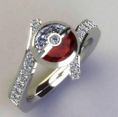 Elf ball red and white ring