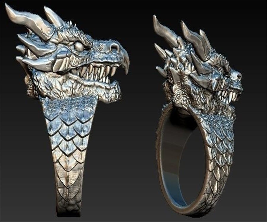 Maramalive™ Silver Dragon Ring.