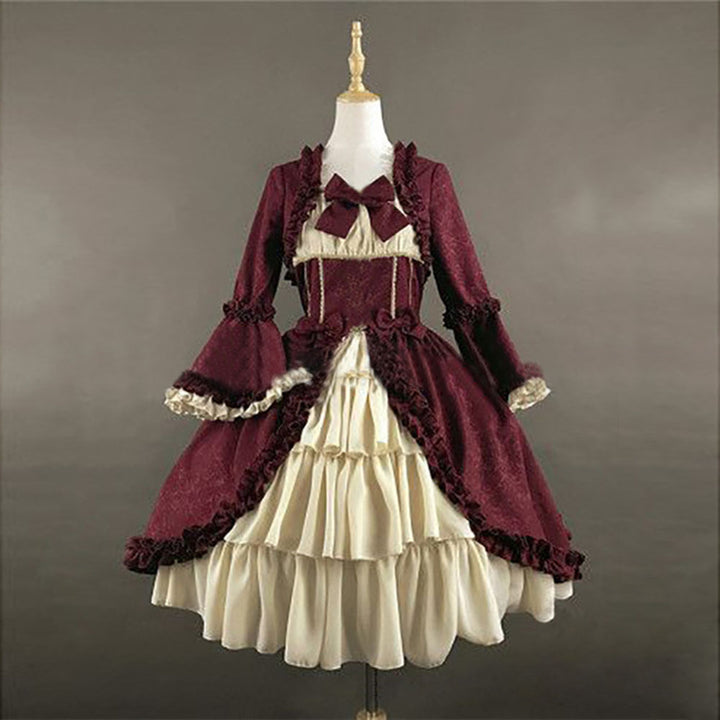 A picture of a Vintage gothic court dress - Renaissance Court-Couture with the words be brave, you by Maramalive™.