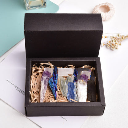 A Natural Crystal Rough Single Gem Gift Box in a black box by Maramalive™.