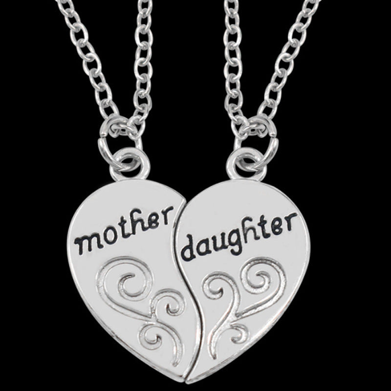 Mother And Daughter Two-part Love Necklace