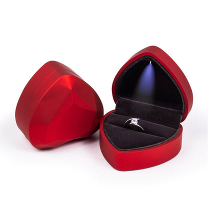 Creative Heart-shaped Jewelry Gift Ring Pendant Jewelry Box