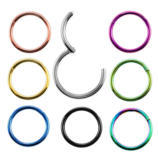 A variety of Maramalive™ Stainless Steel Seamless Nose Ring Earrings on a white background.
