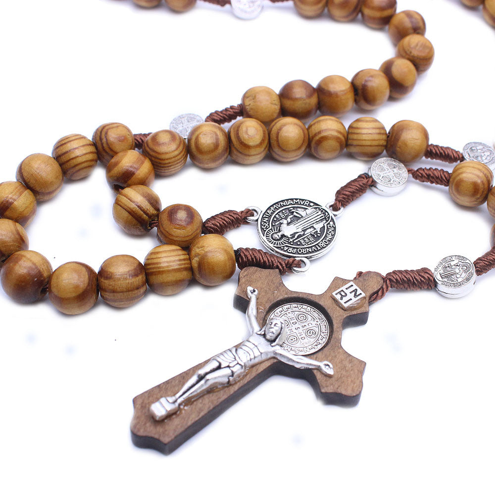 Catholic rosary necklace handmade
