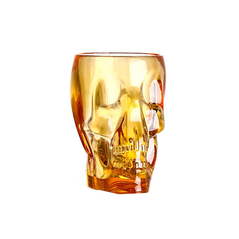 Four Maramalive™ Skull Glass Cocktail with skulls on them.
