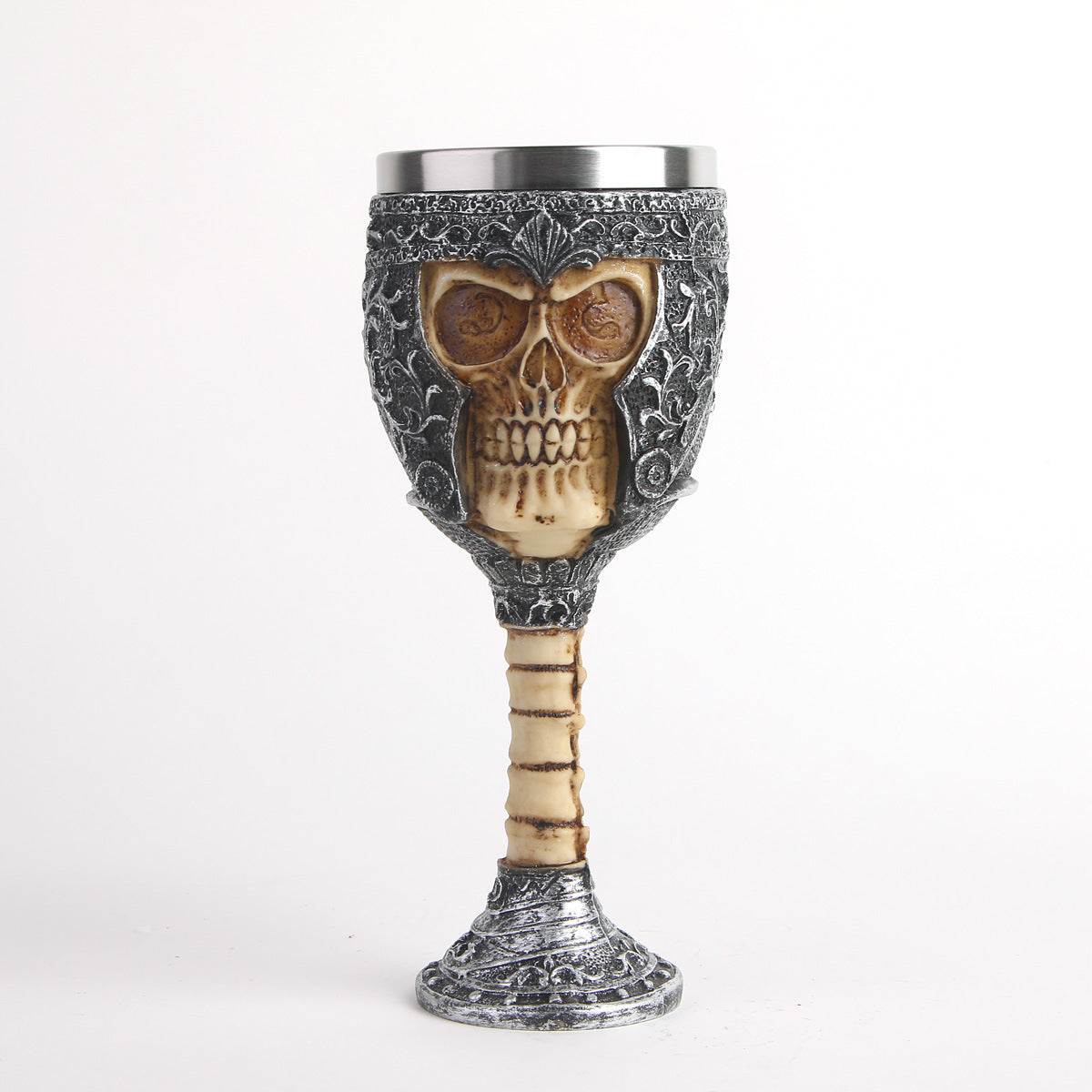 A Skull Glass with a skull on it.