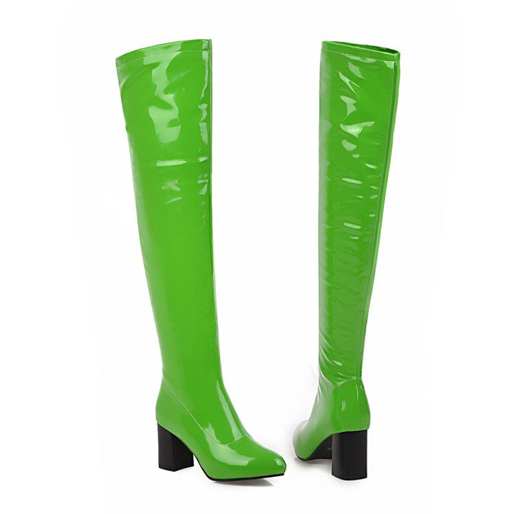 Comfortable And Casual, Thick High-Heeled Long Tube