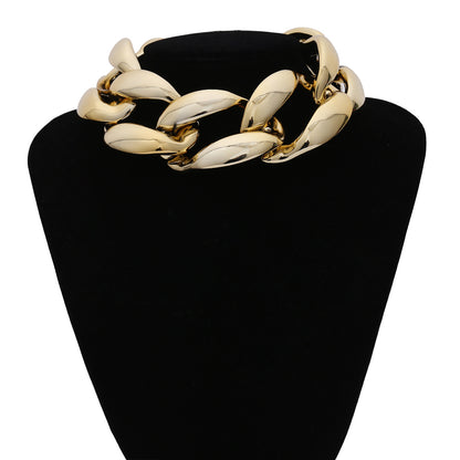 An Exaggerated Rock Chunky Chain Men Steampunk Female bracelet by Maramalive™ on a white background.