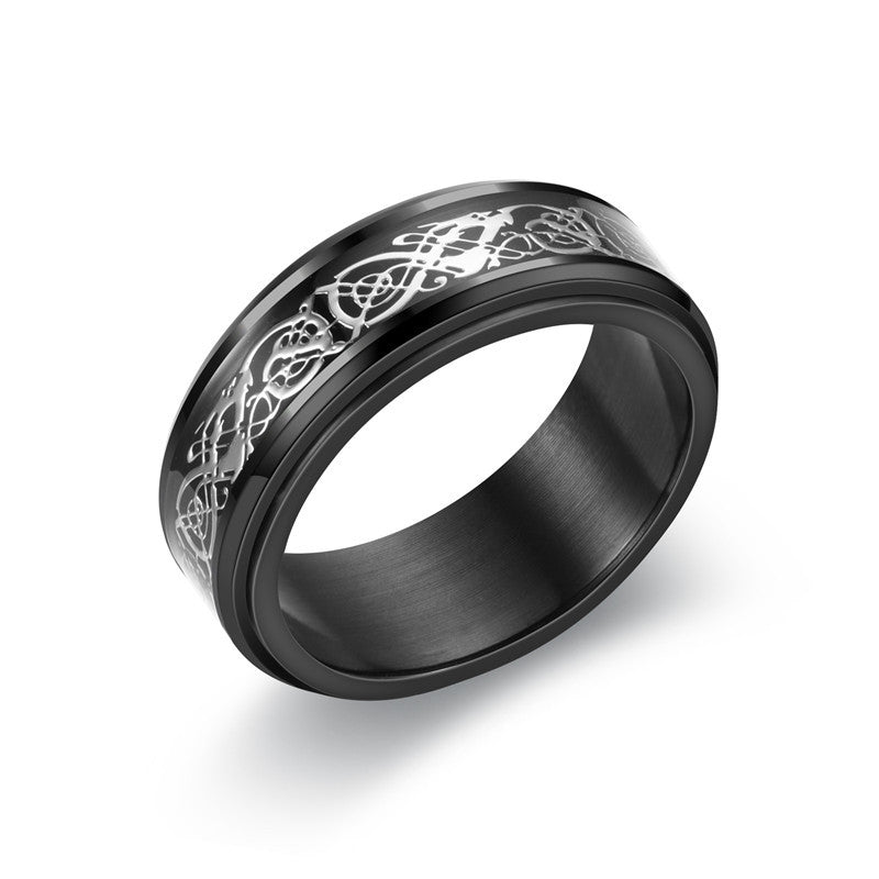 Double-layer Rotating Stainless Steel Ring