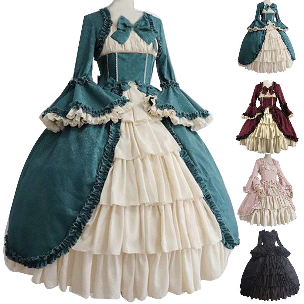 A variety of different Maramalive™ Vintage gothic court dresses in different colors.