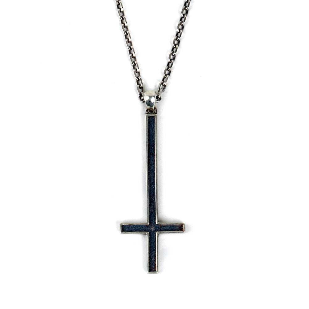 Sterling Silver Inverted Cross Pendant - Cross Jewelry