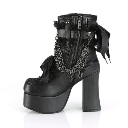 Gothic Retro Chunky Heel Platform Faux Leather Women's Ankle Boots