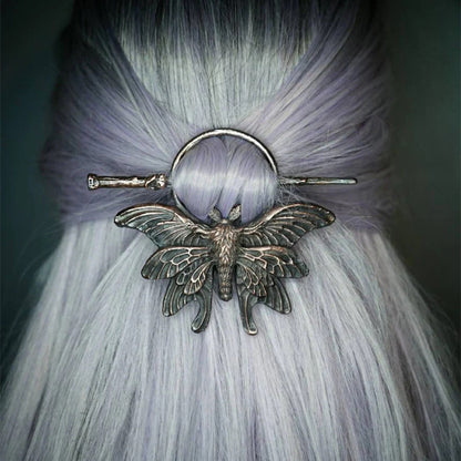 Ladies Headdress Gothic Retro Creative Moth Insect Nordic Style Fashion Personalized Hairpin