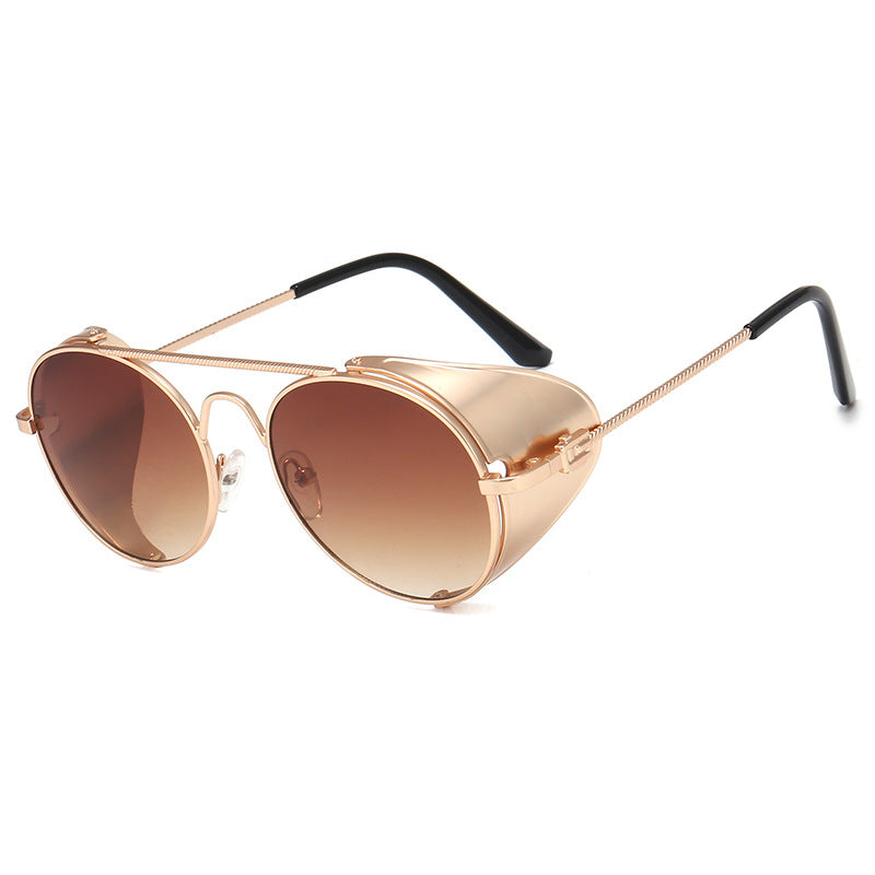 A set of Maramalive™ Steampunk Sunglasses in different colors.