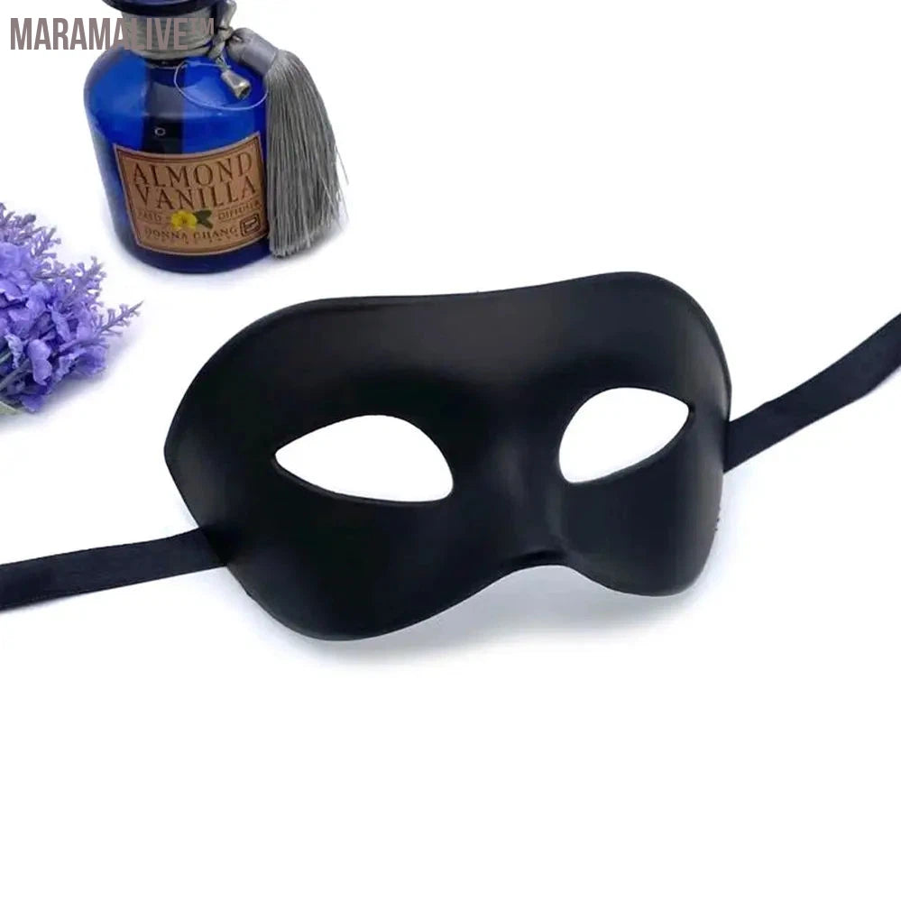 1PC Creative Phantom Masquerade Cosplay Mask Plastic Half Face Mask for Men Women Carnival Party Costume Props