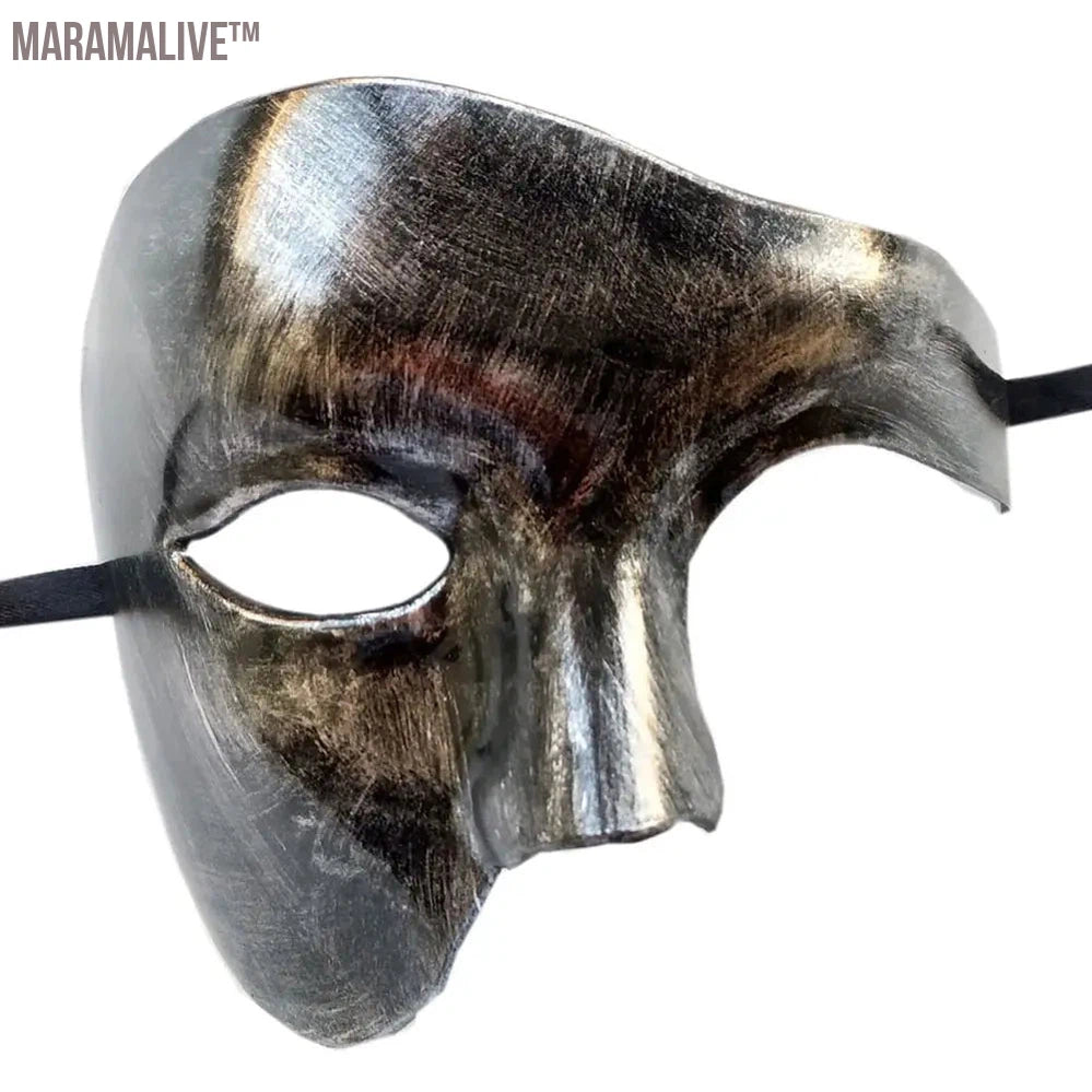 1PC Creative Phantom Masquerade Cosplay Mask Plastic Half Face Mask for Men Women Carnival Party Costume Props