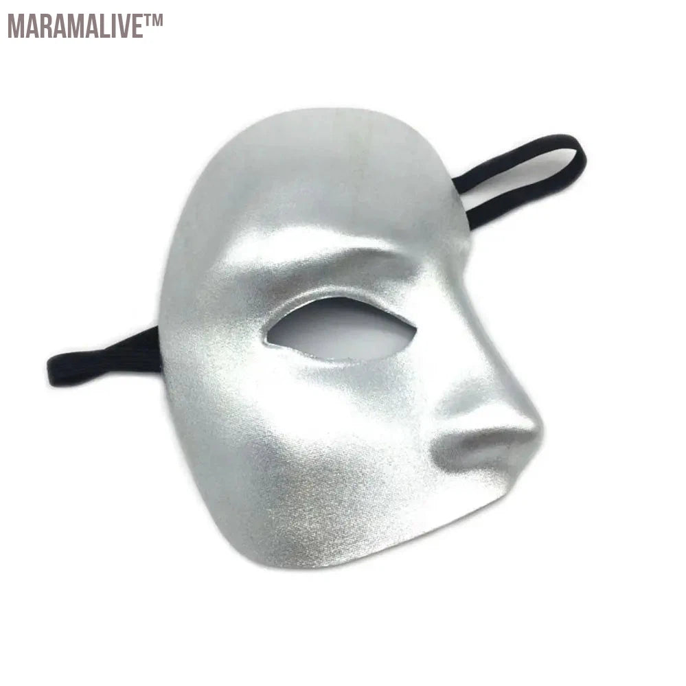 1PC Creative Phantom Masquerade Cosplay Mask Plastic Half Face Mask for Men Women Carnival Party Costume Props