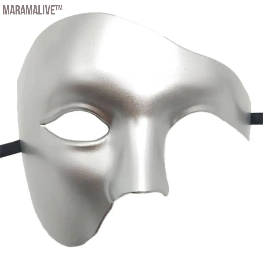 1PC Creative Phantom Masquerade Cosplay Mask Plastic Half Face Mask for Men Women Carnival Party Costume Props