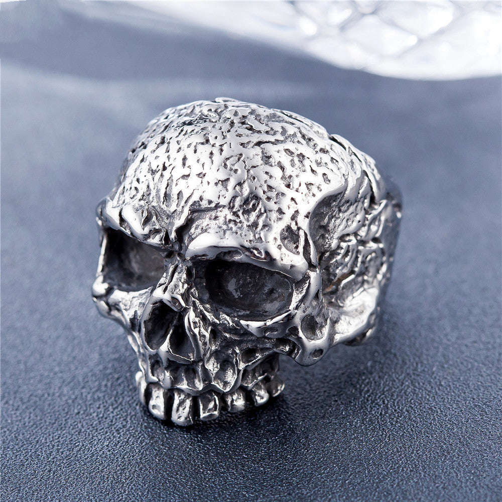 A New Vintage Gothic Skull Men's Titanium Steel Ring by Maramalive™ for fashion women.