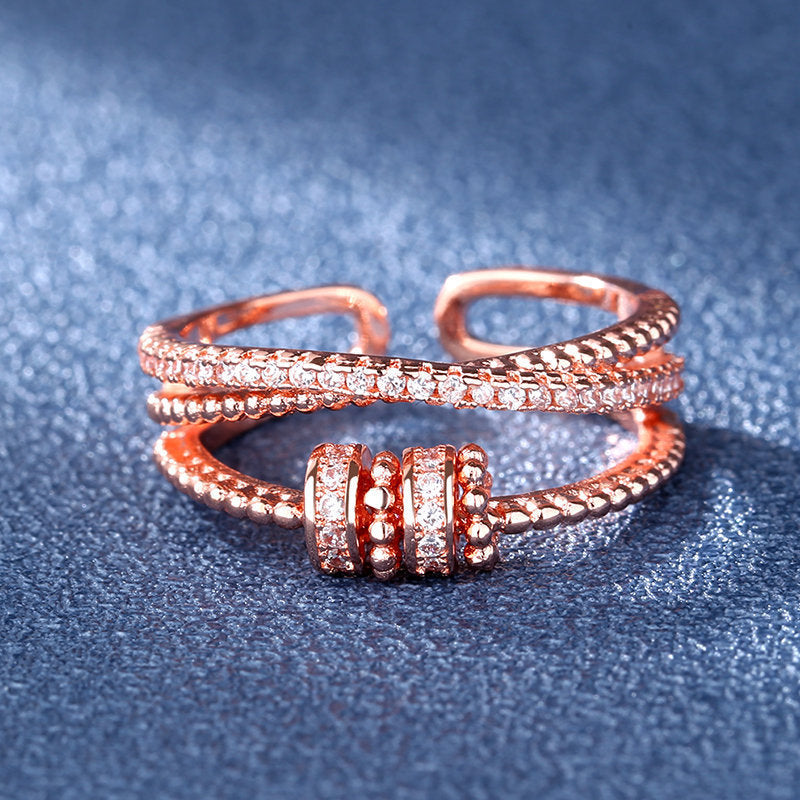 New Rings Come And Go Diamond-studded Rotating Rings