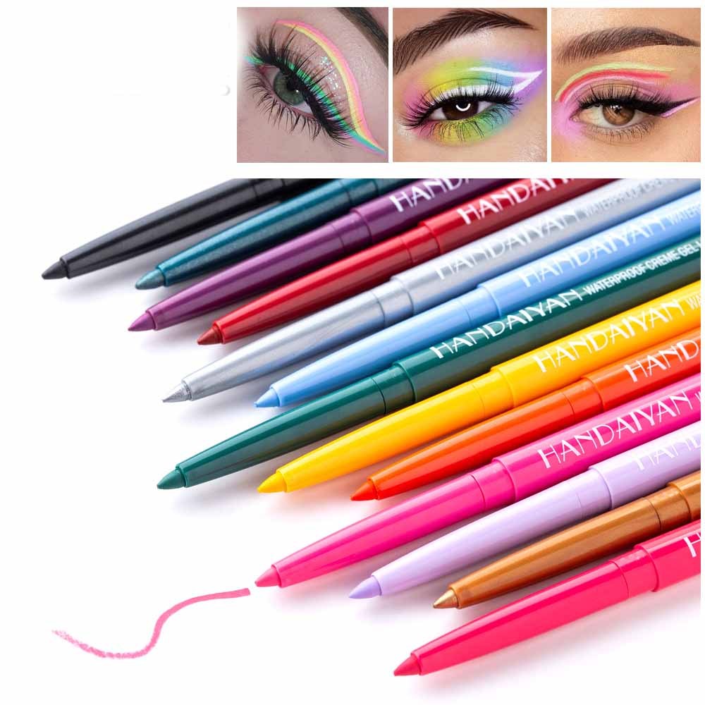 20 Color Cat Eye Makeup Neon Liquid Eyeliner - Long-lasting, Waterproof Liner Pencil for Dramatic Eye Looks