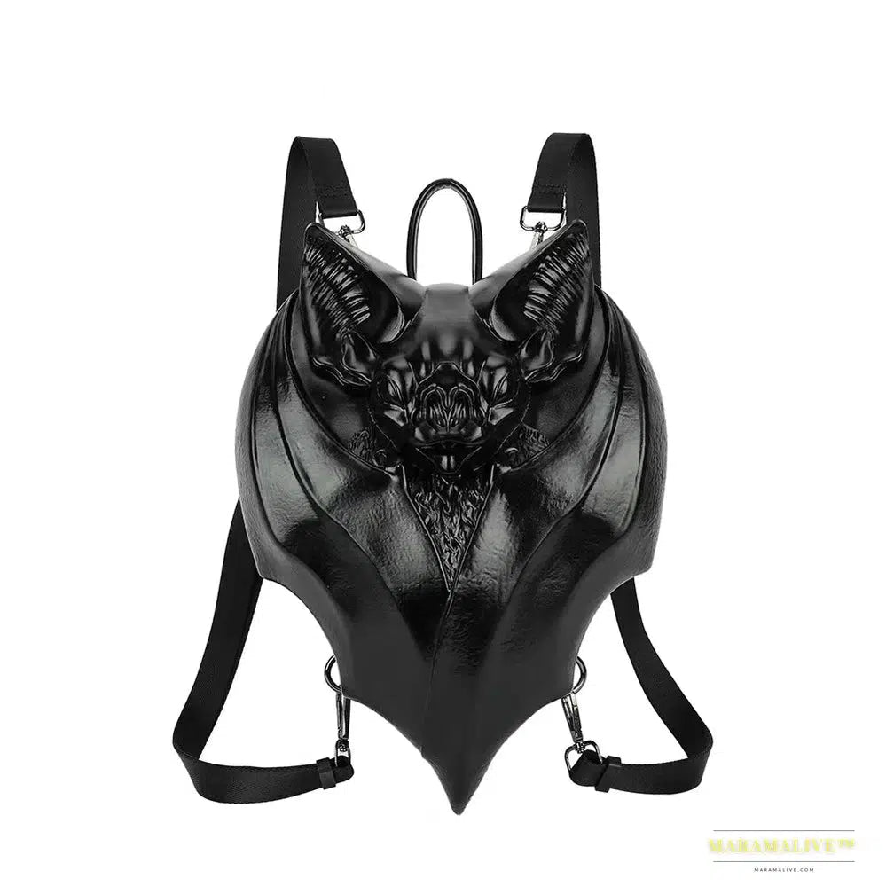 2024 Latest Gothic Black Bat Shaped Halloween Backpack Handbag - High Quality Accessory to Make a Statement