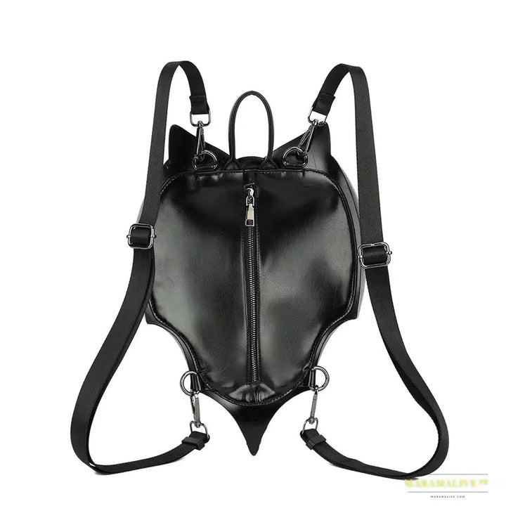 2024 Latest Gothic Black Bat Shaped Halloween Backpack Handbag - High Quality Accessory to Make a Statement