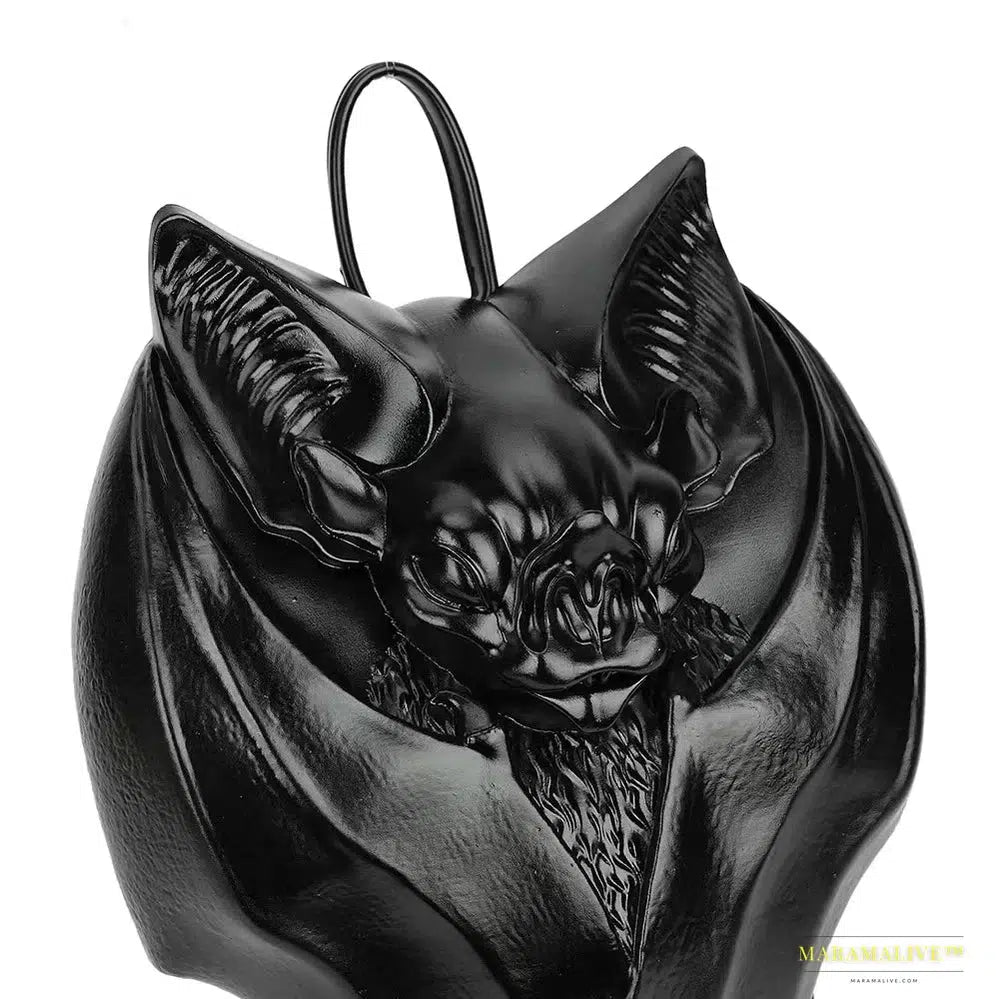 2024 Latest Gothic Black Bat Shaped Halloween Backpack Handbag - High Quality Accessory to Make a Statement