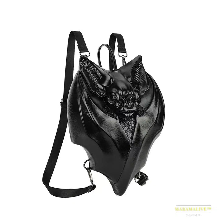 2024 Latest Gothic Black Bat Shaped Halloween Backpack Handbag - High Quality Accessory to Make a Statement