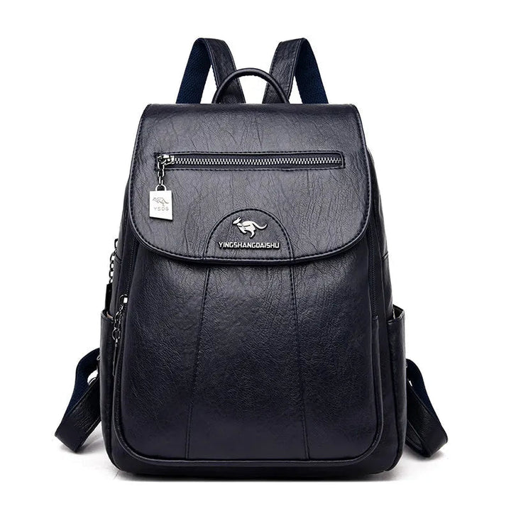 2024 Women's High-Quality Leather Backpack - Retro Vintage Ladies Travel & School Bag