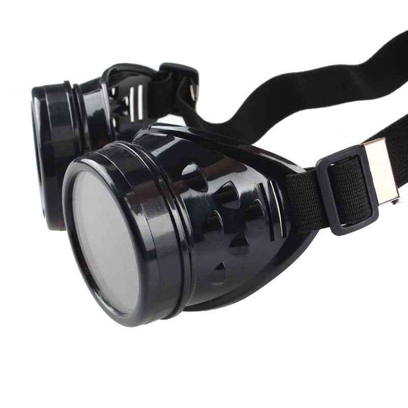 A pair of Steampunk Retro Glasses Protective Eyepiece on a white background. Brand: Maramalive™.