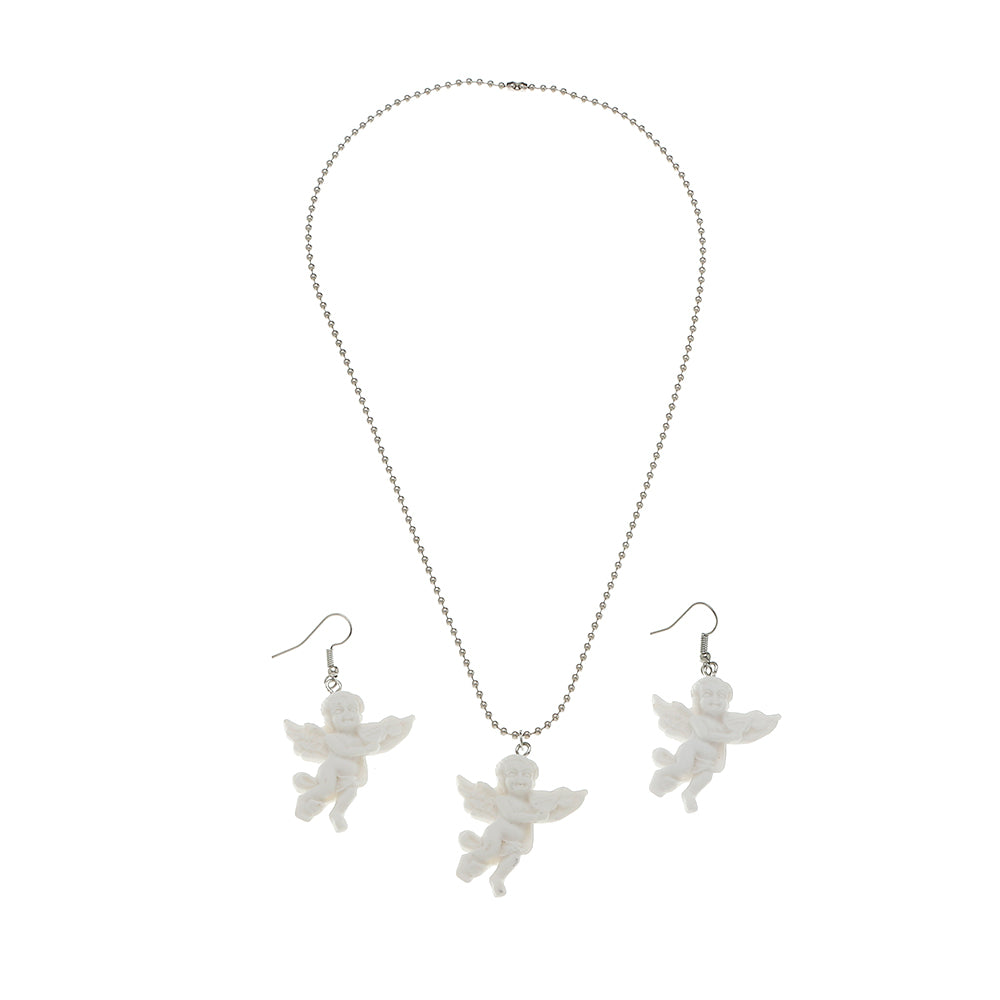 A Simple All-match Jewelry Set with angel figurines, branded as Maramalive™.